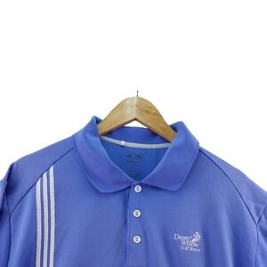 Adidas Men's Blue Golf Polo Shirt ClimaCool Size XL Performance Stretch Rugby